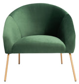 Home Collection Mandi Velvet Accent Chair ACH6204B, 0, Malachite Green/Gold