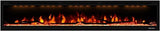 Electric Fireplace 74 Inches Fireplace Recessed