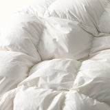 Down Comforter King Size, Recycled White Down and Kapok Blended Filling Winter Duvet