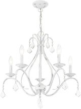 Lighting 40845-60 5 Light Antique White Chandelier