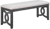 Upholstered Dining Bench, Cherry Brown