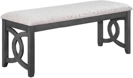 Gia Upholstered Dining Bench, Cherry Brown