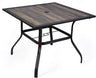 Coolmen Outdoor Patio Dining Furniture Table (37"x37" Table)