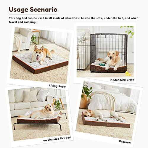 Large Dog Bed for Large, Jumbo, Medium Dogs, Orthopedic Pet Bed Waterproof Mattress