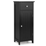 Bathroom Floor Cabinet, Freestanding Storage Cabinet with Adjustable Shelf and Drawer