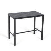 Bar Table High Top Table with All-Aluminum Frame Rectangular Pub