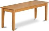 CAB-OAK-W Dining Room Bench with Wood Seat