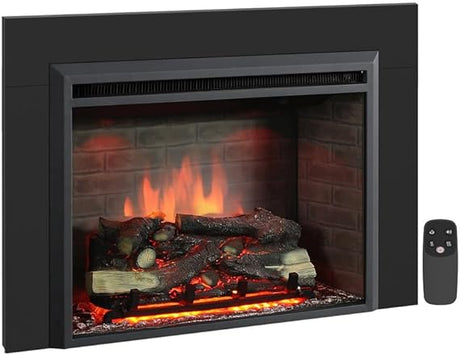 Western Electric Fireplace Insert with Fire Crackling Sound