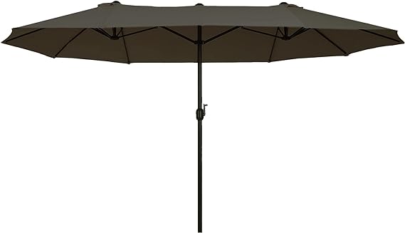 Extra Large 15ft Patio Umbrella, Double-Sided Outdoor Umbrella