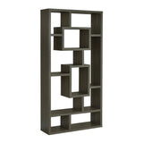 Cubed Rectangular Bookcase 11.5" D x 35.5" W x 70.75" H Weathered Grey 800512