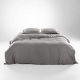 Luxury 100% Lyocell Eucalyptus Duvet Cover Set King Size, Tencel 3PC Vegan Bedding Set