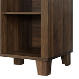 Row 64" TV Stand Console Entertainment Center Credenza with Glass Door Storage