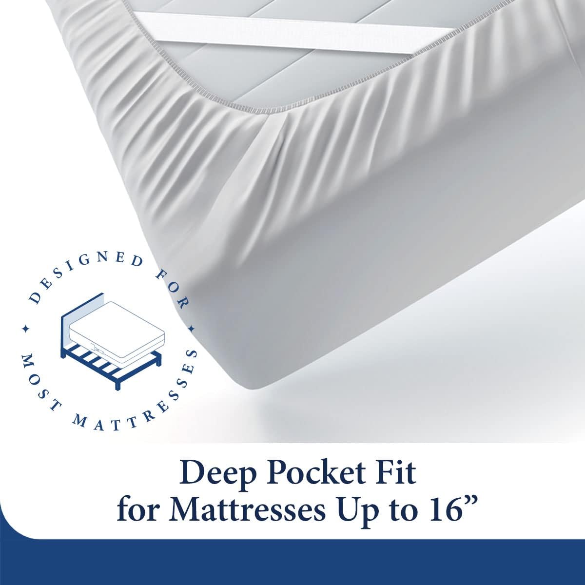 Luxury Bamboo Sheets - Blend of Rayon Derived from Bamboo - Cooling