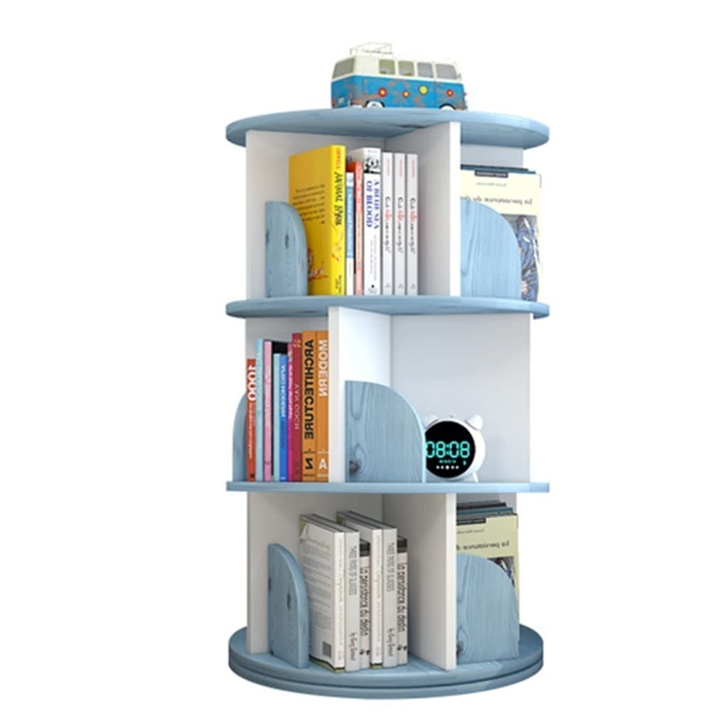 Kitchen Sinks Rotating Bookcase 360° Shelf Flooring Picture Book Shelf Multi-Level Book
