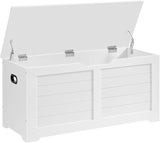 Storage Chest, Storage Trunk with 2 Safety Hinges, Storage Bench, Shoe Bench, Farmhouse Style, 15.7 x 39.4 x 18.1 Inches,