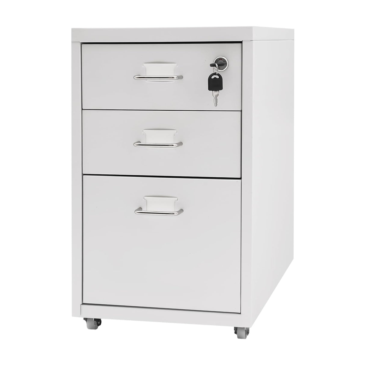 Mobile File Cabinet with 3 Drawers,Morden Style Filing Cabinet Organizer