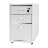 Mobile File Cabinet with 3 Drawers,Morden Style Filing Cabinet Organizer
