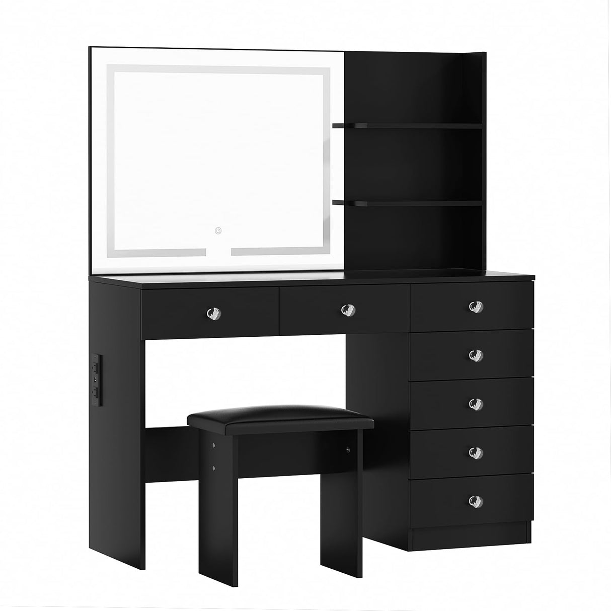 Make Up Vanity Table Desk Dressing Table Makeup Table with LED Lighted Mirror