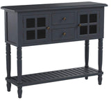 Morgan 2-Door Console Table, Antique Navy