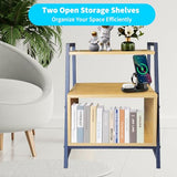 Side Table Small End Table with Open Storage Shelf Night Stands Side Table Bedroom