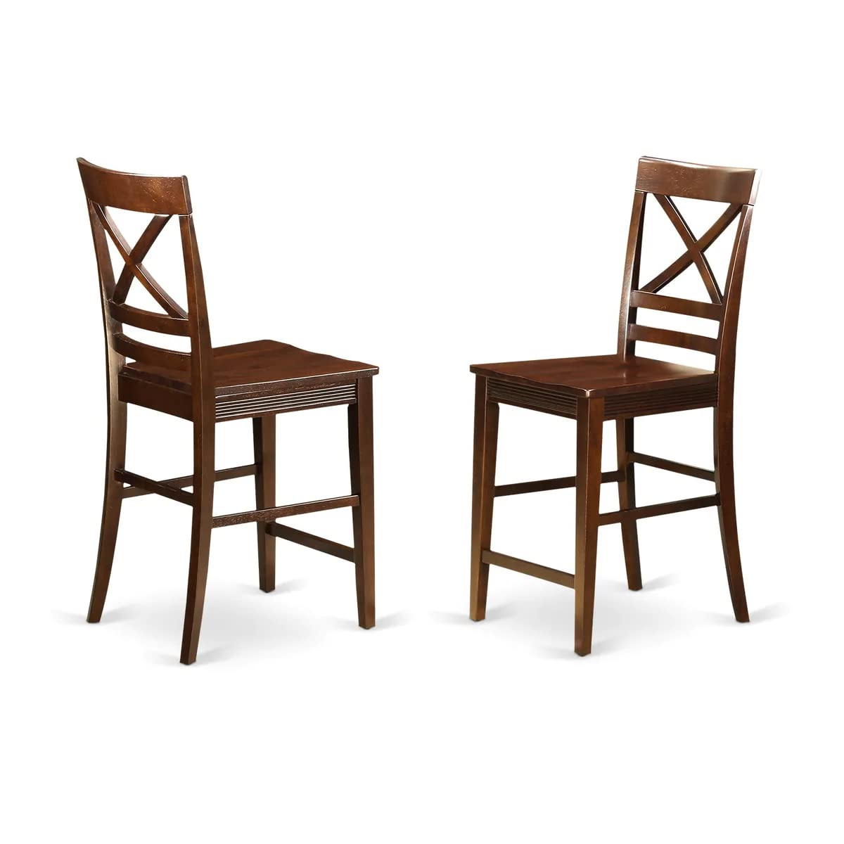 VNQU5-MAH-W 5 Piece Counter Height Pub Set Includes a Square Dining Room Table and 4
