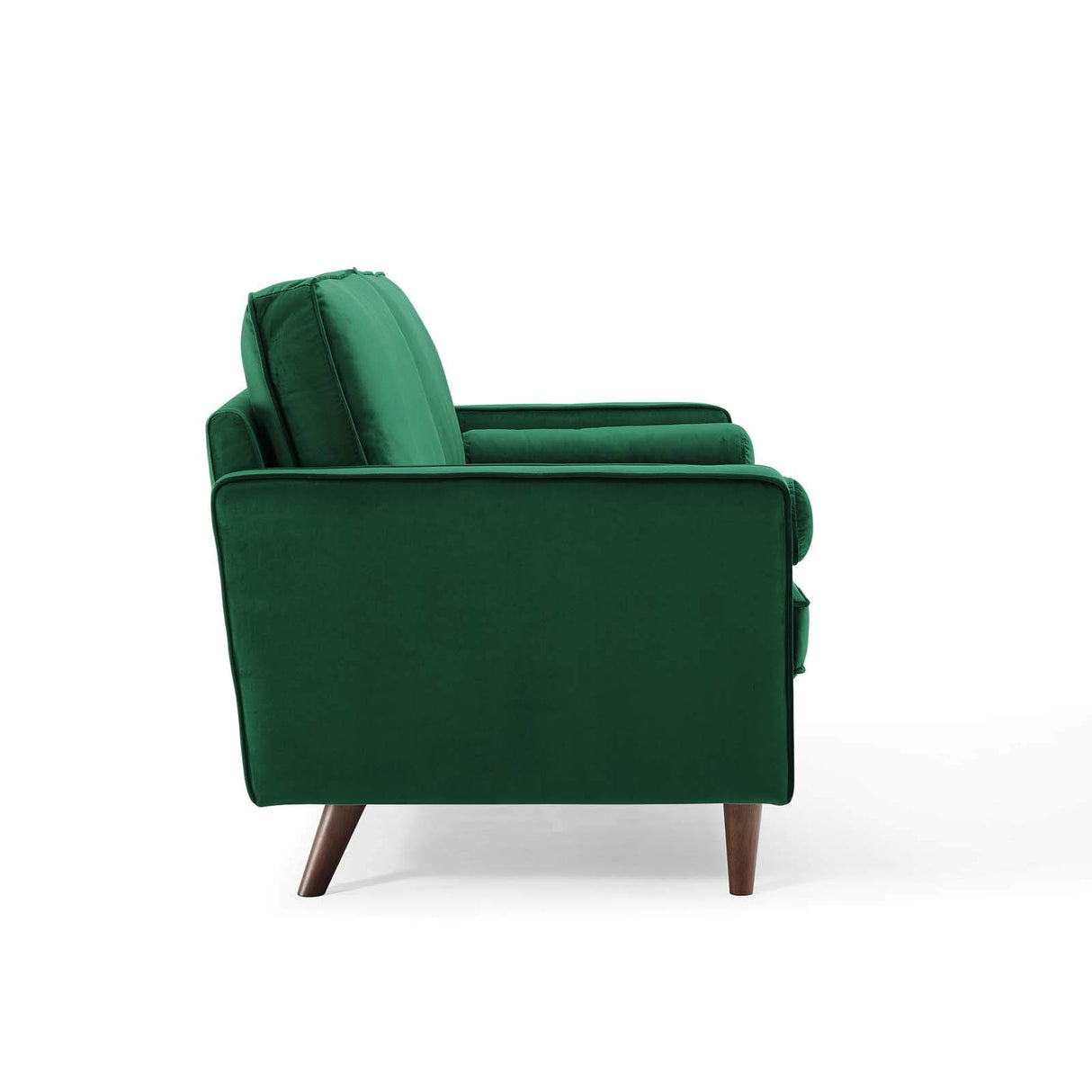 Modway Valour Performance Velvet Loveseat, Green Valour Performance Velvet Loveseat