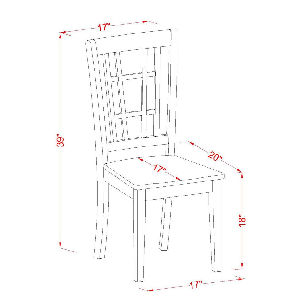 NDNI5-BCH-W Norden 5 Piece Set for 4 Includes a Rectangle