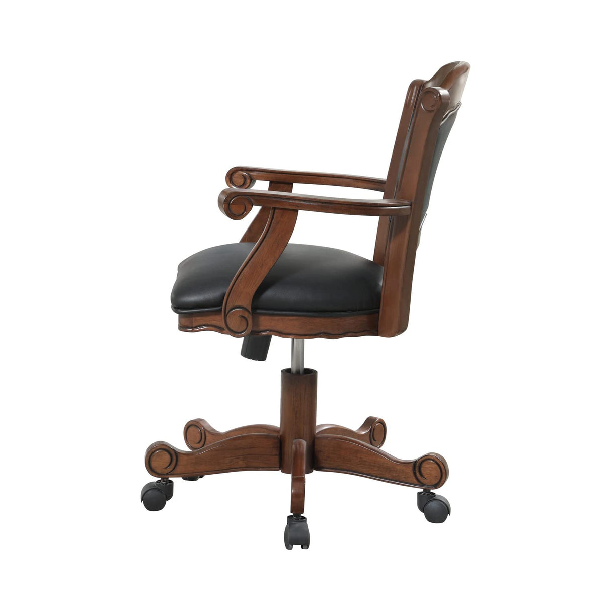 Simple Relax Leatherette Arm Chair, Tobacco and Black