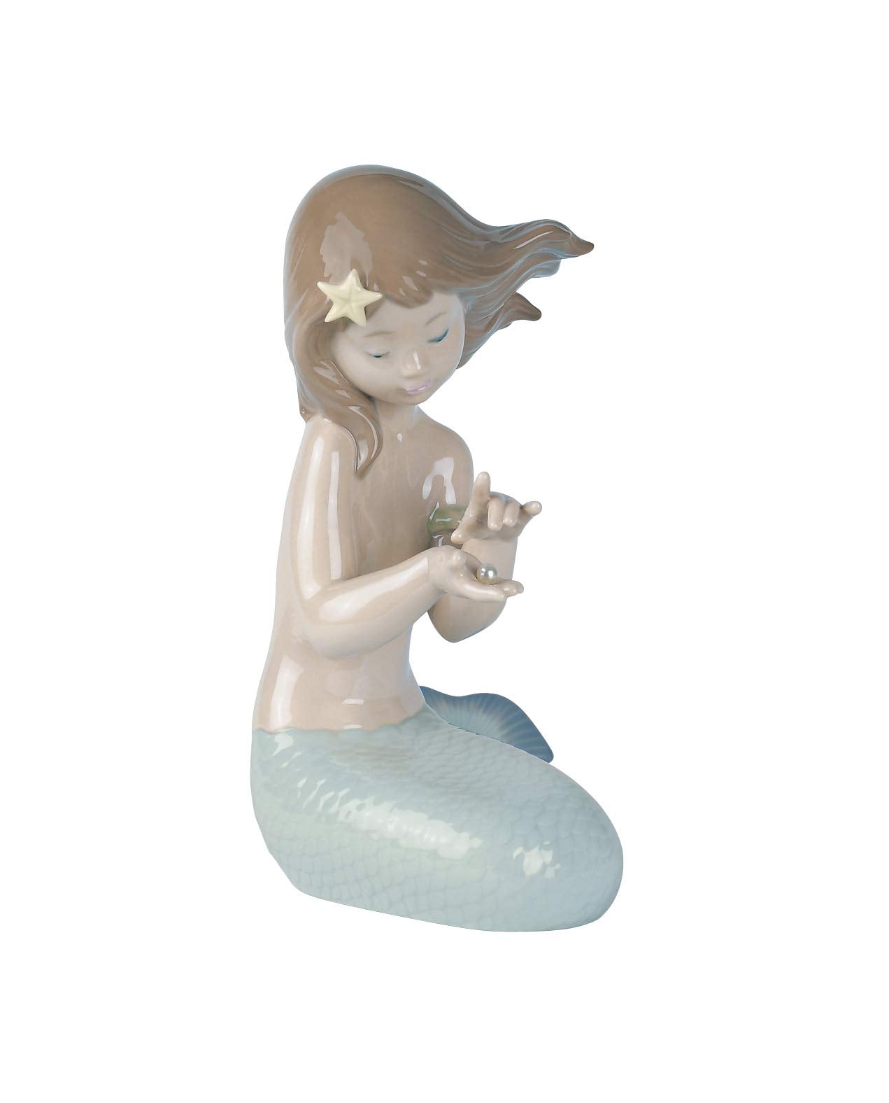 ewel of The Sea. Porcelain Mermaid Figure.