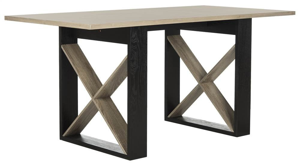 Home Collection Monty Modern Farmhouse Light Grey 30-inch Dining Table