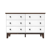 6-Drawer Double Dresser with Wide Drawers,White Dresser for Bedroom