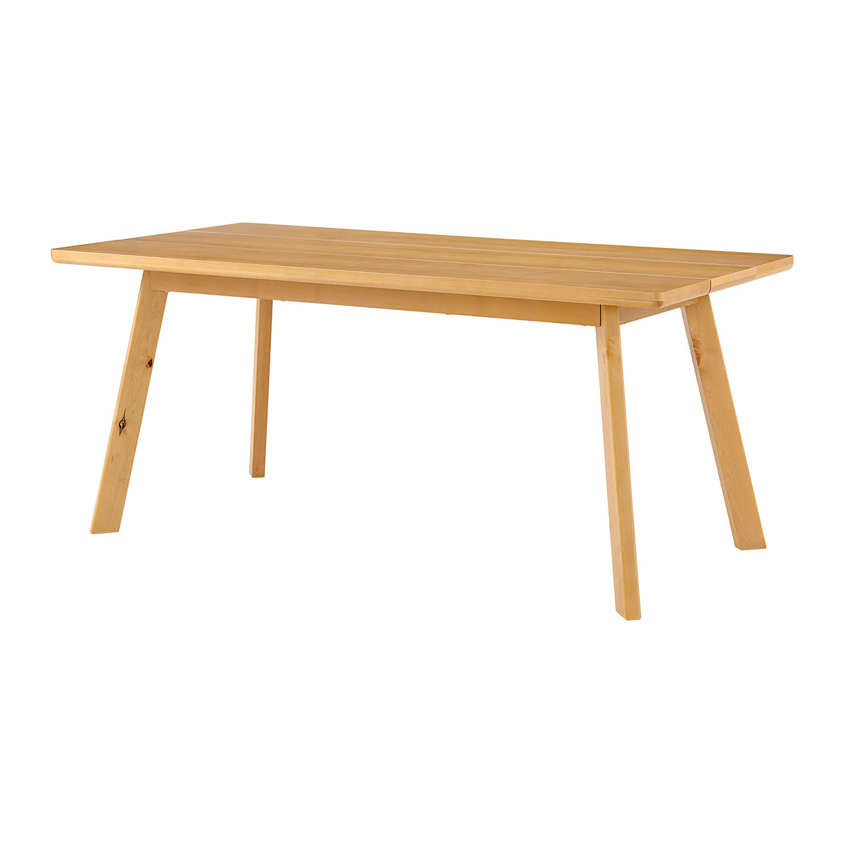 Shelburne 73-Inch Modern Dining Table with Rectangular Wood Top, Solid Birch Legs