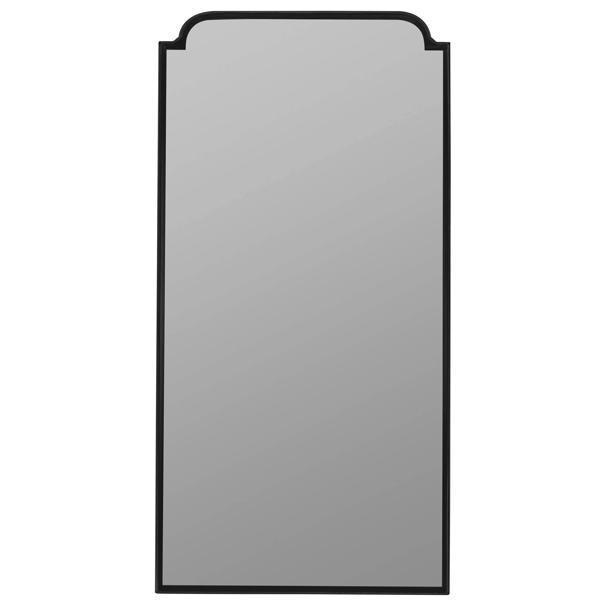 Heidi Black Metal 23 3/4" x 47 1/2" Rectangular Wall Mirror