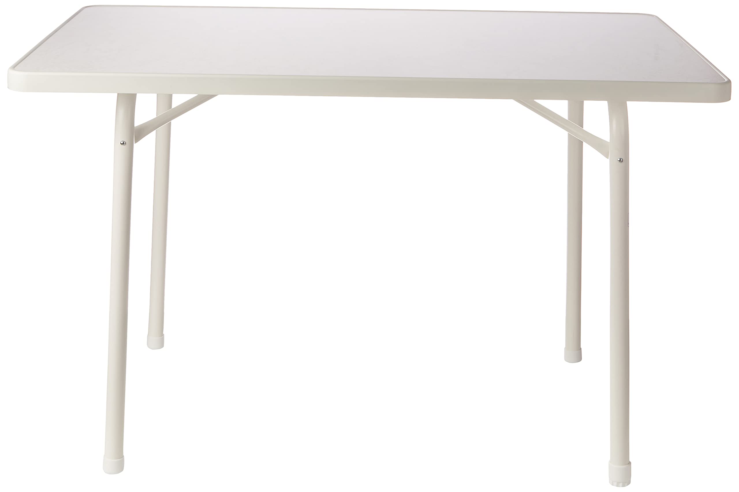 120/W Rectangular Steel Garden Table, White, 115 x 70 x 72 cm