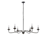 Brighton Farmhouse Metal Rustic 6-Light Chandelier - Traditional Dining Room Antique