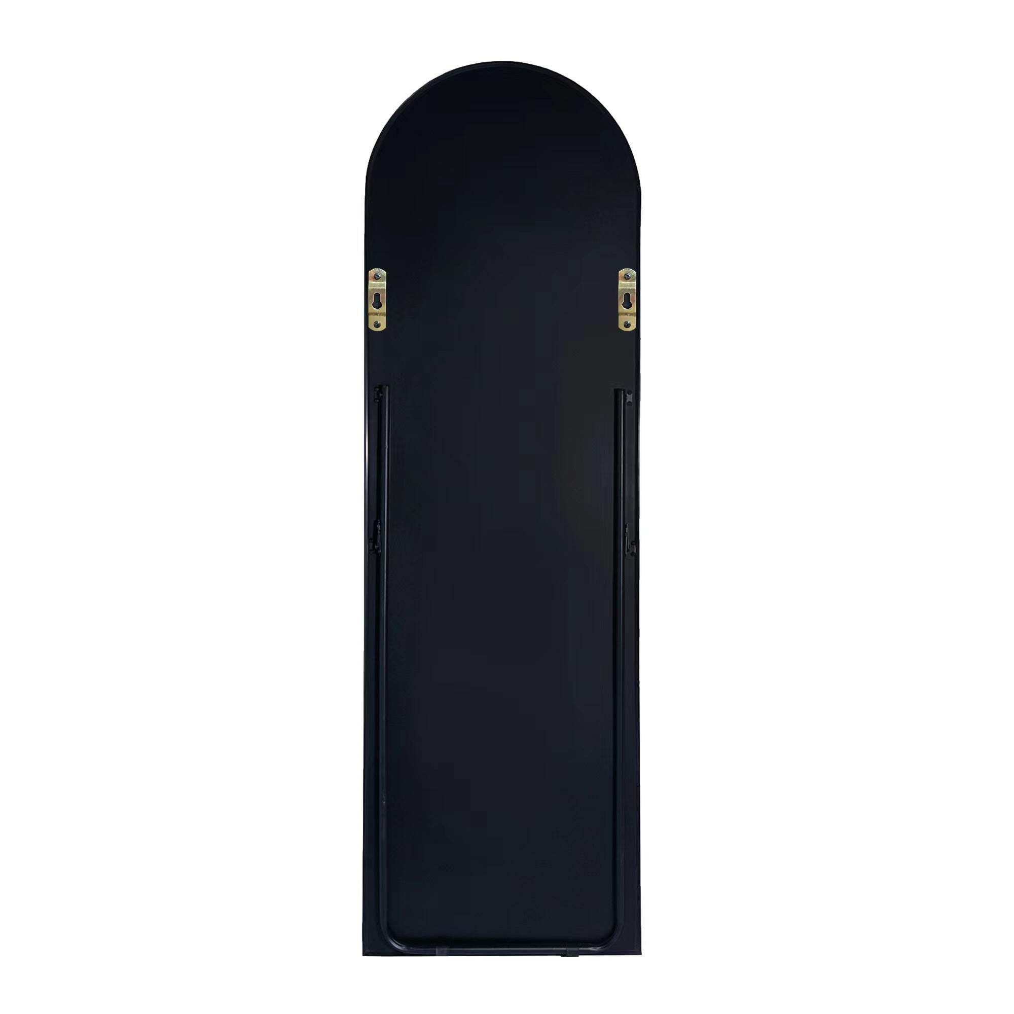 Gold Arched Full-Length Mirror with Stand – Metal Frame