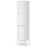 Storage Cabinet Bathroom High Cabinet with 5 Tier Storage Shelves, Freestanding Slim Cabinet,