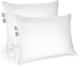 Elite Premium Down Sleeping Pillow 600 Fill Power White Down Available in Soft, Medium & Firm 400 Thread Count Cotton Shell Premium Comfort - Made in The U.S.A