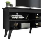 TV Stand Cabinet with 4 Shelves and Cable Management, TV Table Unit for TVs up