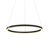 VMC31640BL Tania 24" LED Chandelier, Adjustable Suspension Fixture, Modern Circular