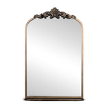 Gold Arch Baroque Mirror with Shelf 20x32