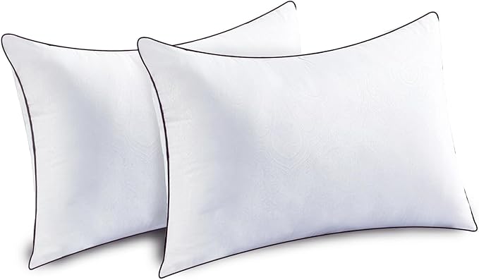 Pillows Queen Size Set of 2 for Sleeping, Soft and Supportive Bed Pillow for Side