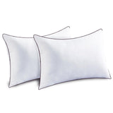 Pillows Queen Size Set of 2 for Sleeping, Soft and Supportive Bed Pillow for Side and Back Sleeper,