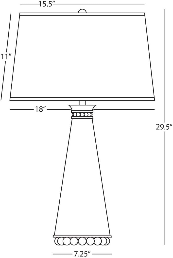 Robert Abbey Lighting Pearl 1 - Light Table Lamp 7.25 Inches