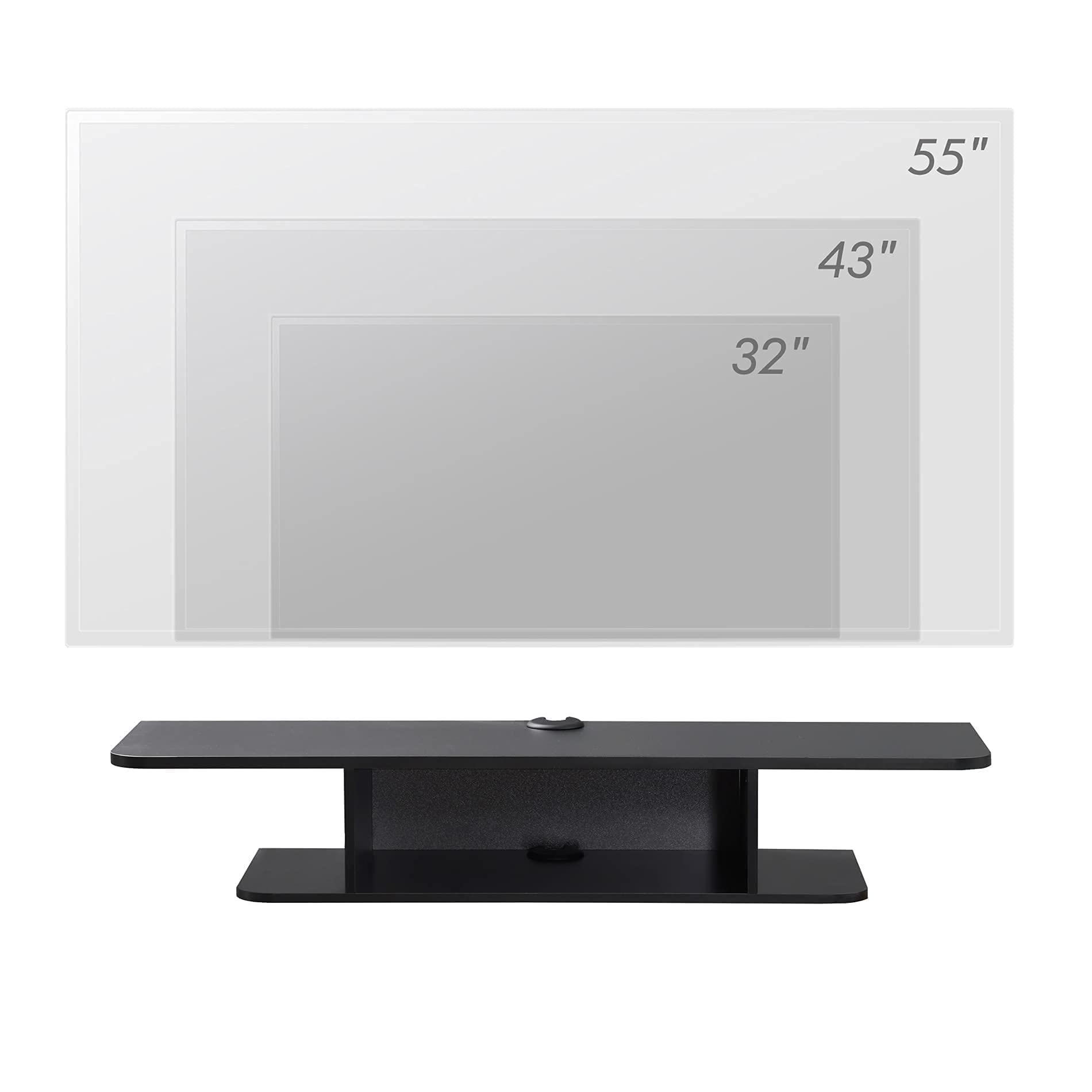 Floating Entertainment Center Wall Mounted Media Console TV Stand