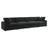 Commix Modular, Extra Large Sofa Sectional, Black Fabric