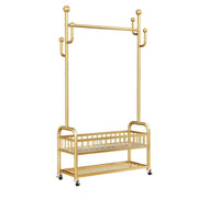 Garment Racks,on wheels,movable,Double Decker,Sturdy Metal Frame,Available