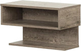 Furniture Sazena Floating Nightstand, Gray Oak 22.25 in x 11.75 in x 13.25 in