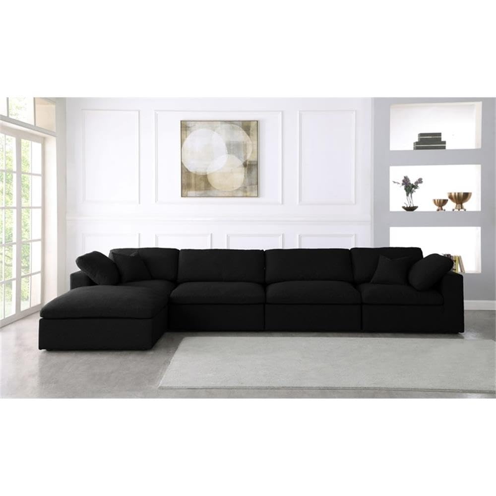 601Black-Sec5A Serene Collection Modern | Contemporary Deluxe Comfort Modular