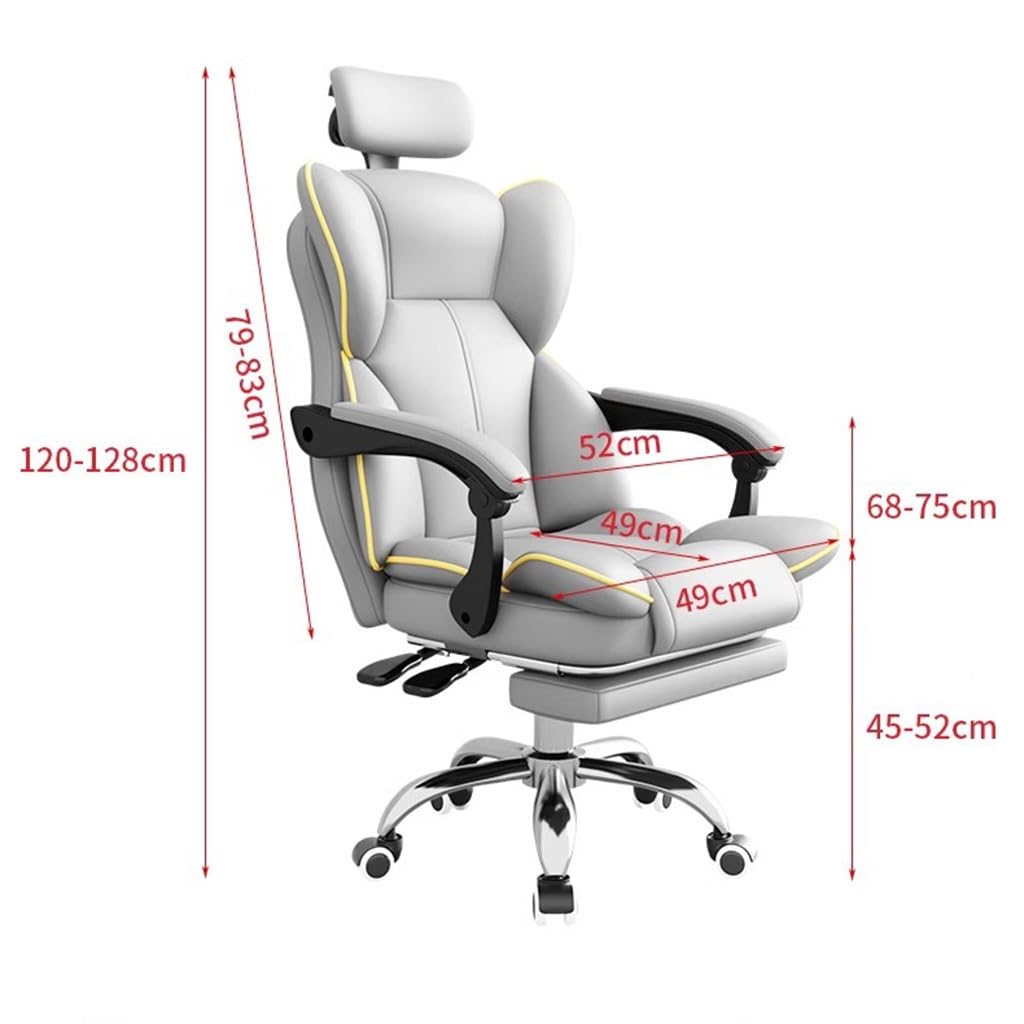 Home Computer Chairs, Ergonomic Office Chair, PU Leather Office Reclining Chair